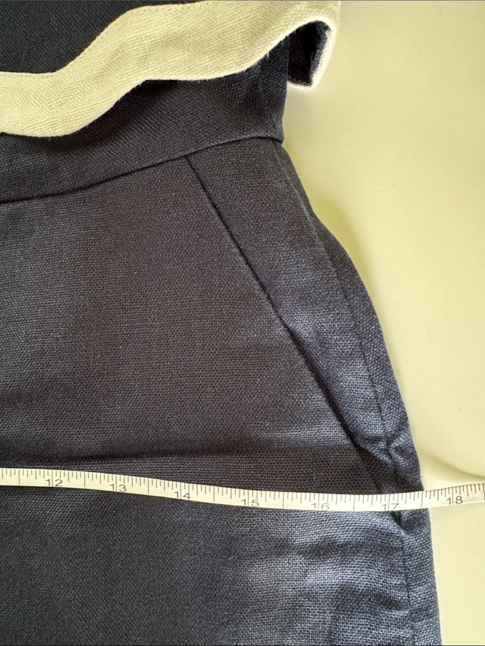 J. Crew Linen Scallop Detailed Dress Size 4